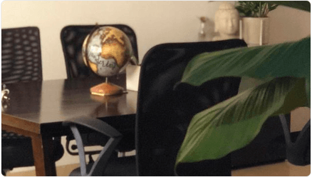 Converted flat into office